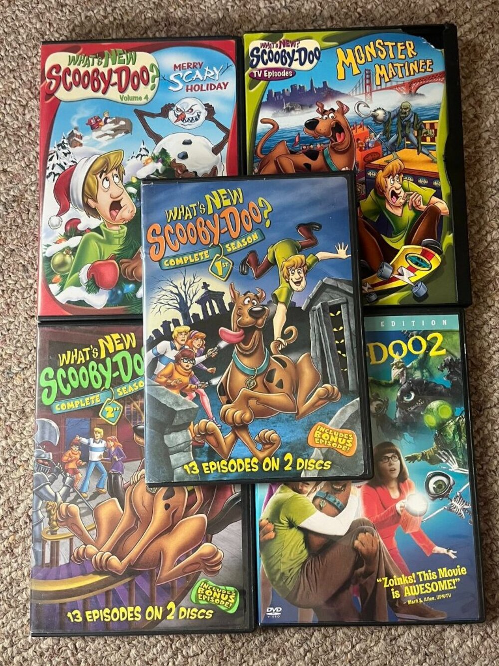 Scooby Doo 5 DVD Bundle - Great Condition